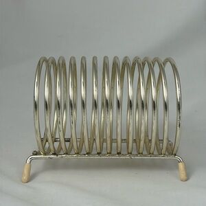Vintage Coil Mail Organizer 1960’s Gold Tone